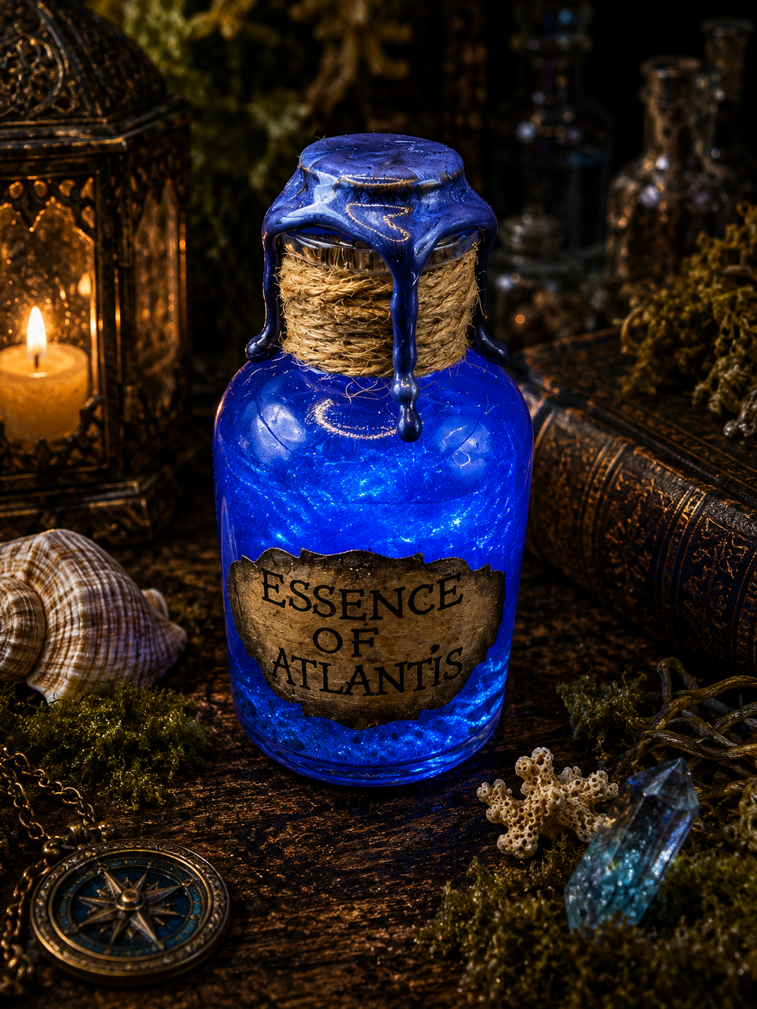 Handmade Essence of Atlantis Potion Bottle - Mythical Gift | Hocus Pocus