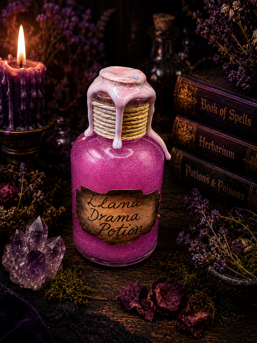 Handmade Llama Drama Potion Bottle - Emperors New Groove Inspired Gift | Hocus Pocus