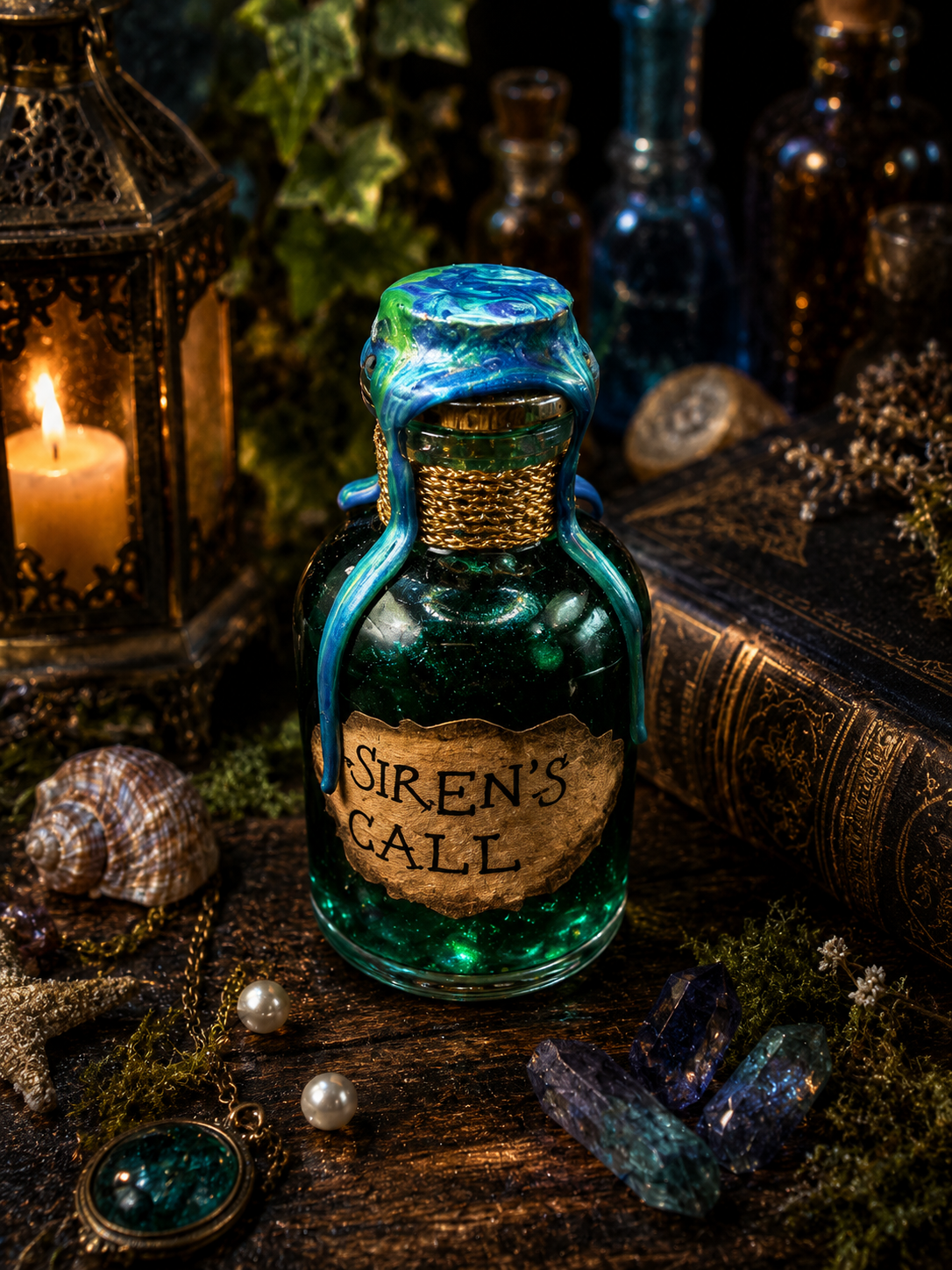 Handmade Sirens Call Potion Bottle - Mythical Witch Gift | Hocus Pocus
