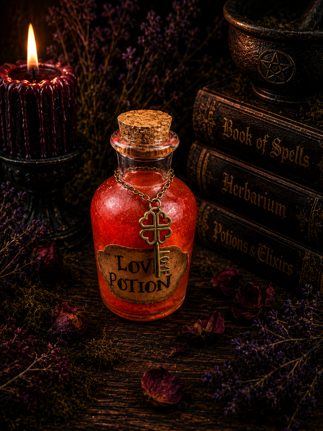 Handmade Love Potion Bottle - Wichcraft Apothecary Gift | Hocus Pocus