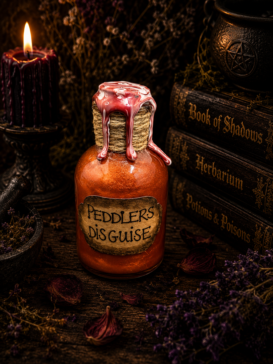 Handmade Peddler's Disguise Potion Bottle - Disney Villain Inspired Gift | Hocus Pocus
